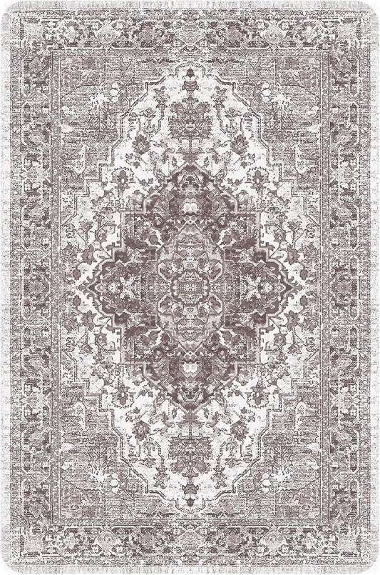 nunubaby Washable Pee Pads for Dogs, Stylish, Non-Slip and Leak-Proof Pee Pads. Reusable Potty Pads for Dogs for Crates and Floors.(Brown/Geo, 24" x36")