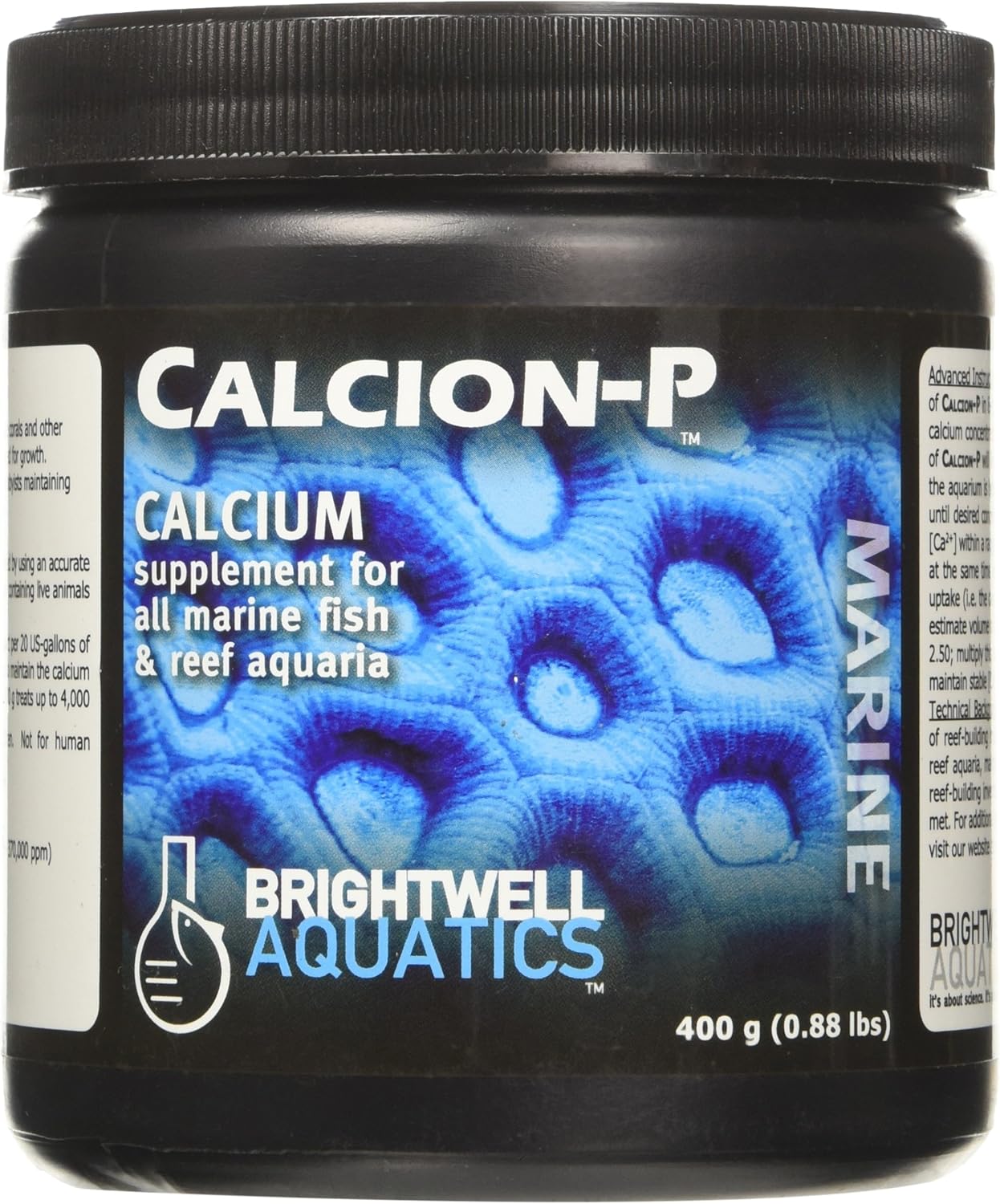 Brightwell Aquatics ABACALP400 Calcion Dry Salt Water Conditioners for Aquarium, 14-Ounce, 400-g (162022)
