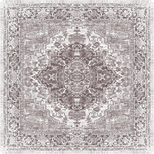 nunubaby Washable Pee Pads for Dogs, Stylish, Non-Slip and Leak-Proof Pee Pads. Reusable Potty Pads for Dogs for Crates and Floors.(Brown/Geo, 72" x72")