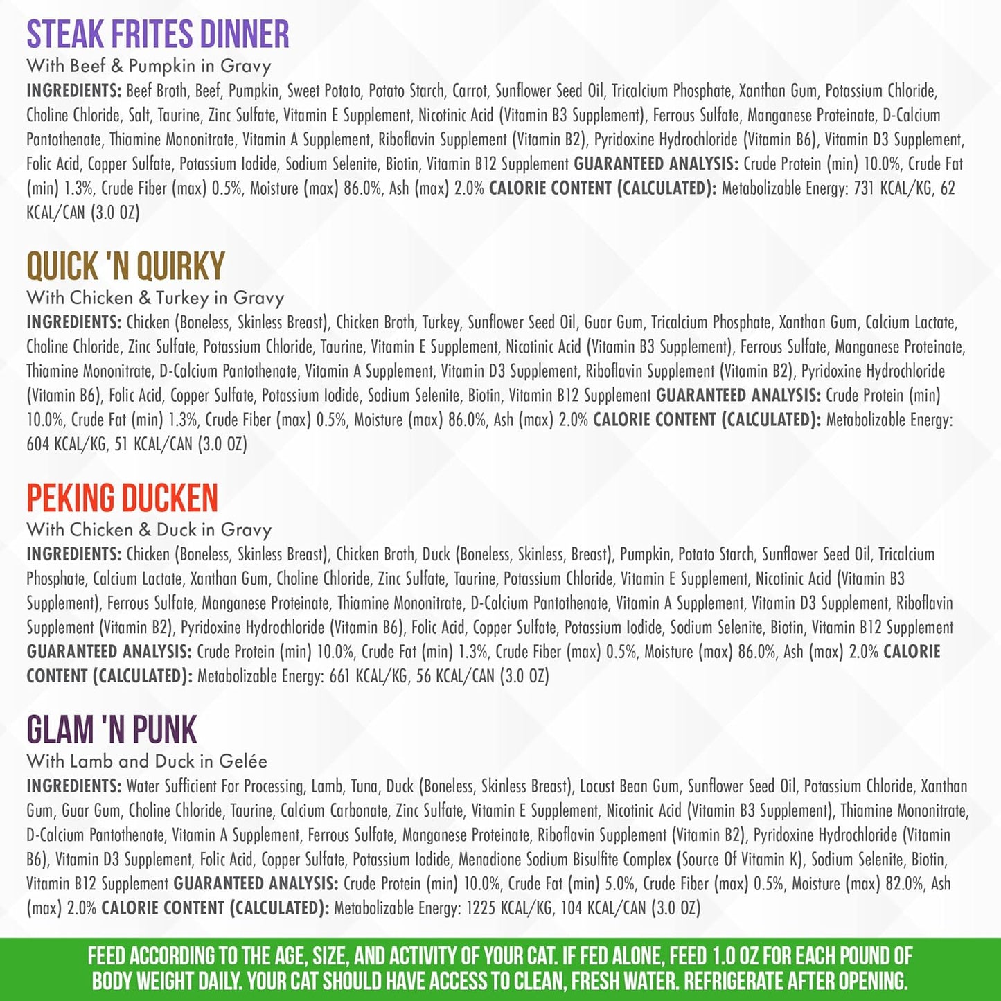 Weruva Truluxe Cat Food, Variety Pack, Truturf, Wet Cat Food, 3Oz Cans (Pack of 24)