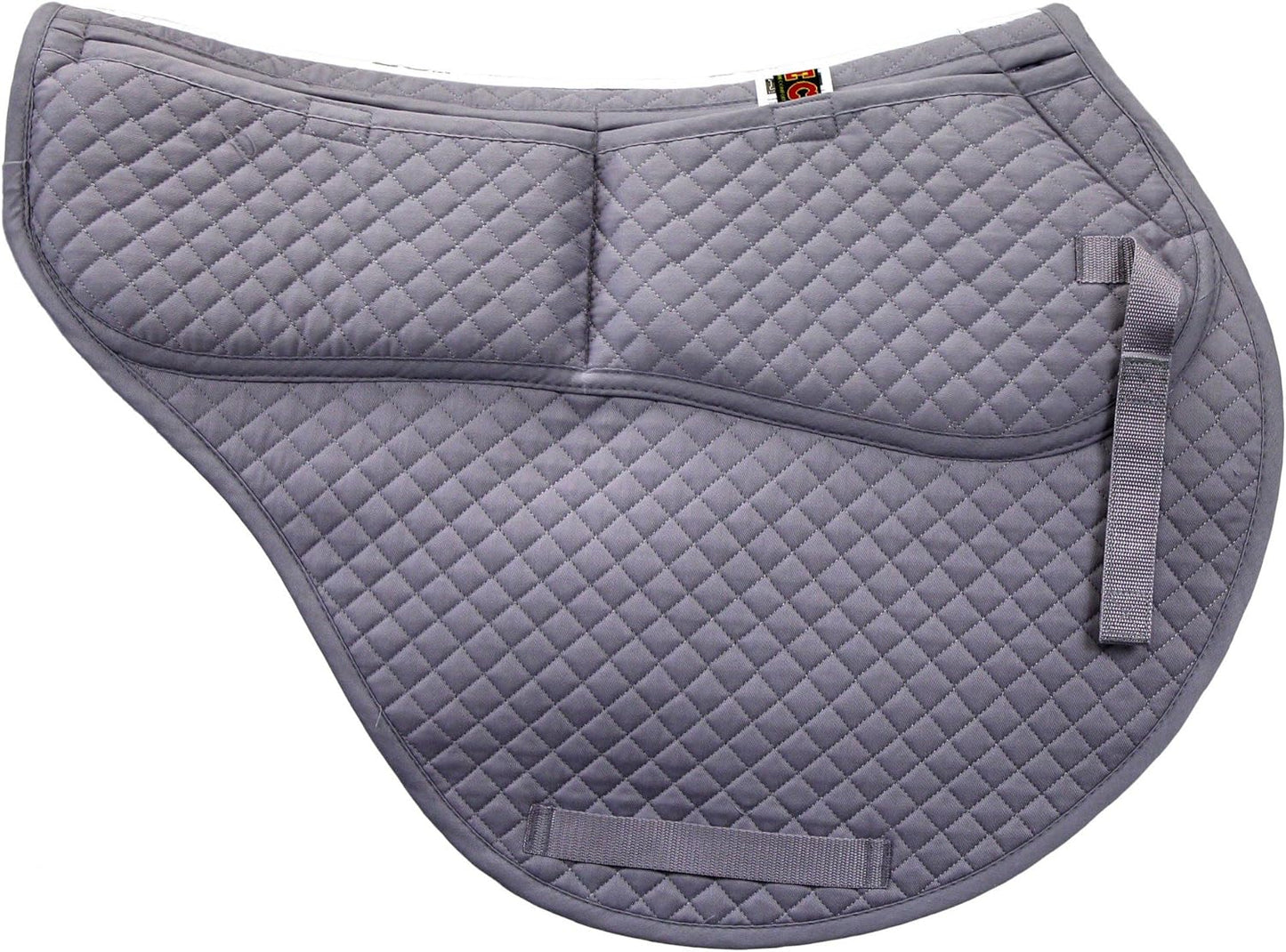 ECP Equine Comfort Products All-Purpose Contoured Correction Saddle Pad with Adjustable Memory Foam Inserts for Custom Support, Non-Slip, Shock Absorbing, 22” Spine, 19.5” Drop