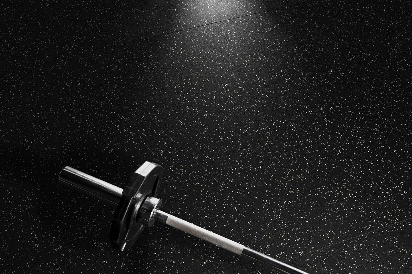 Playsafer Genaflex Rubber Gym Floor Mat - Heavy Duty Commercial Protective Gym Flooring Roll, 8mm Thick (4' X 20', Black)