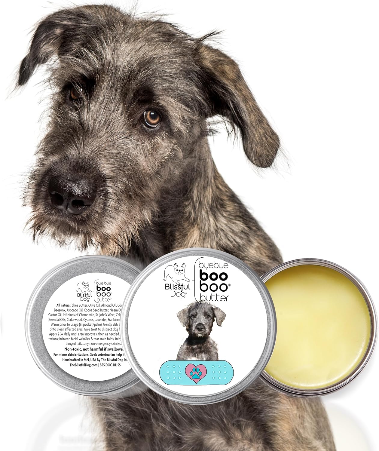 The Blissful Dog Irish Wolfhound Boo Boo Butter, 8 Ounce