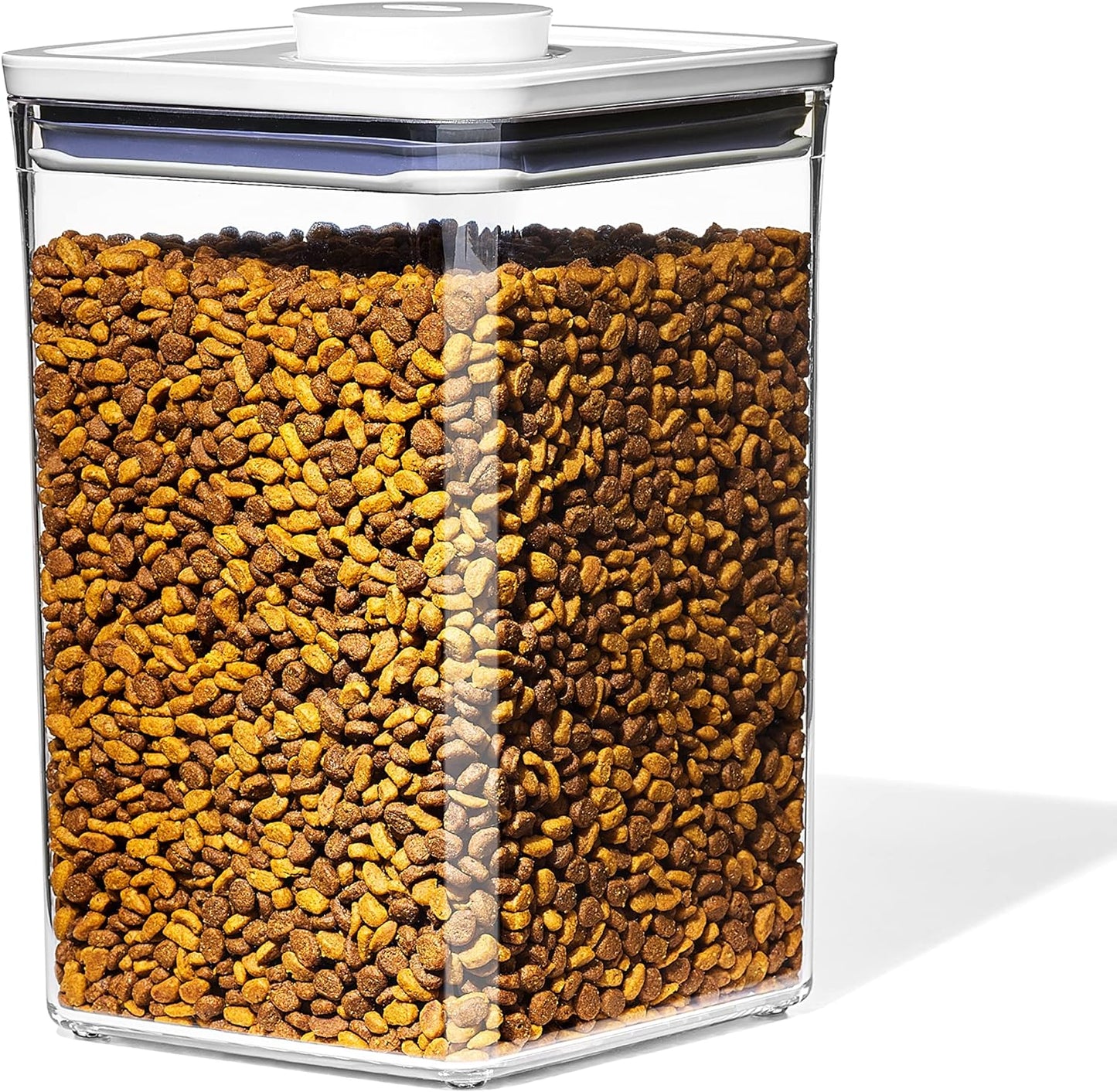 OXO Good Grips Pet POP Container – 4.4 Qt/4.2 L with Scoop |Ideal for up to 4lbs of Dog Food or 3.5lbs of Cat Food, Airtight Storage Container, BPA Free