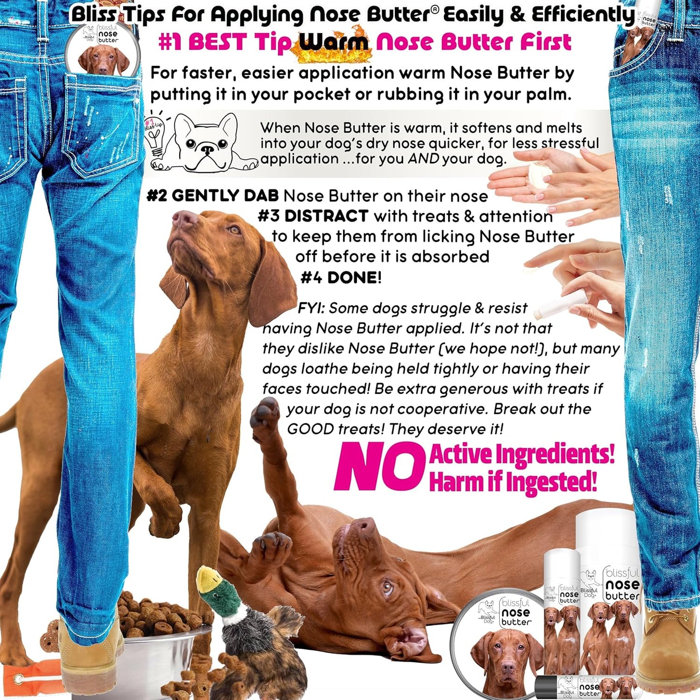 The Blissful Dog Vizsla Unscented Nose Butter